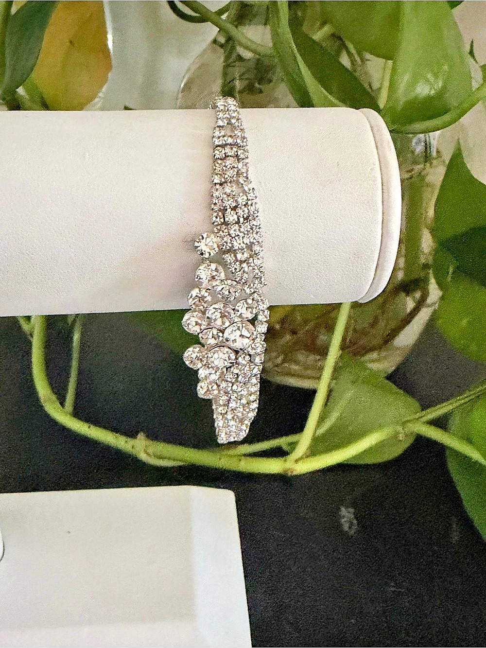 Vintage 60’s Crystal Rhinestone Statement Cocktail Bracelet